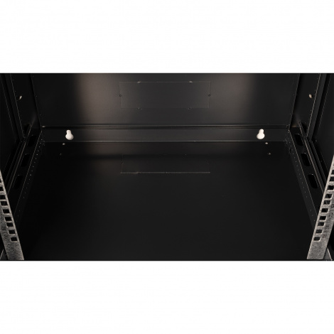 Шкаф 19" телекоммуникационный настенный, 12U 635x600х450 мм, дверь перфорация, черный